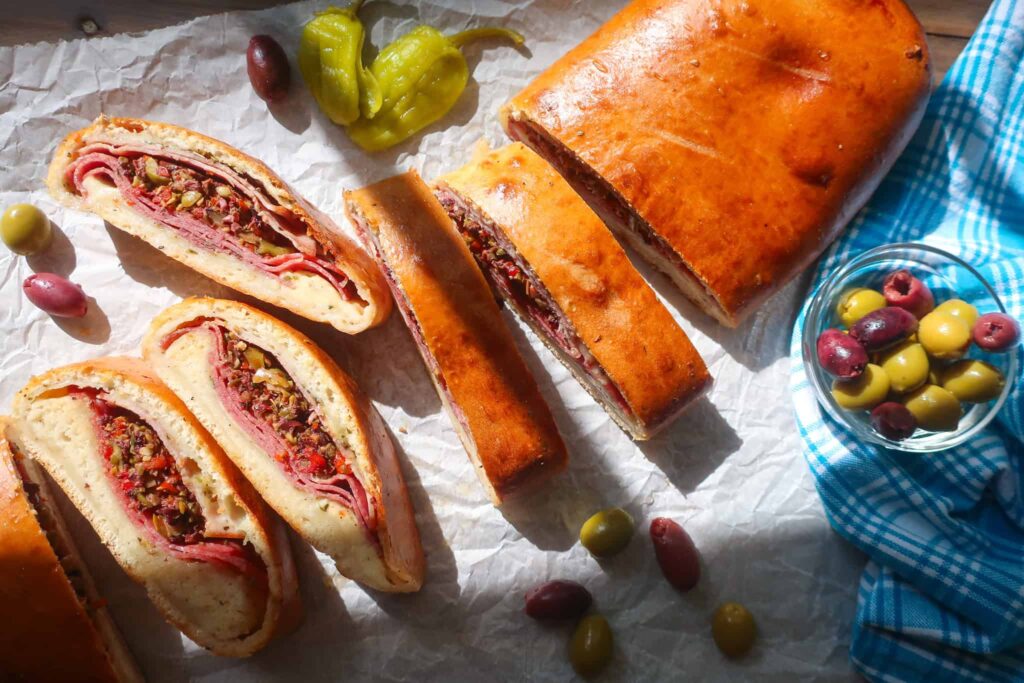 muffuletta stromboli recipe